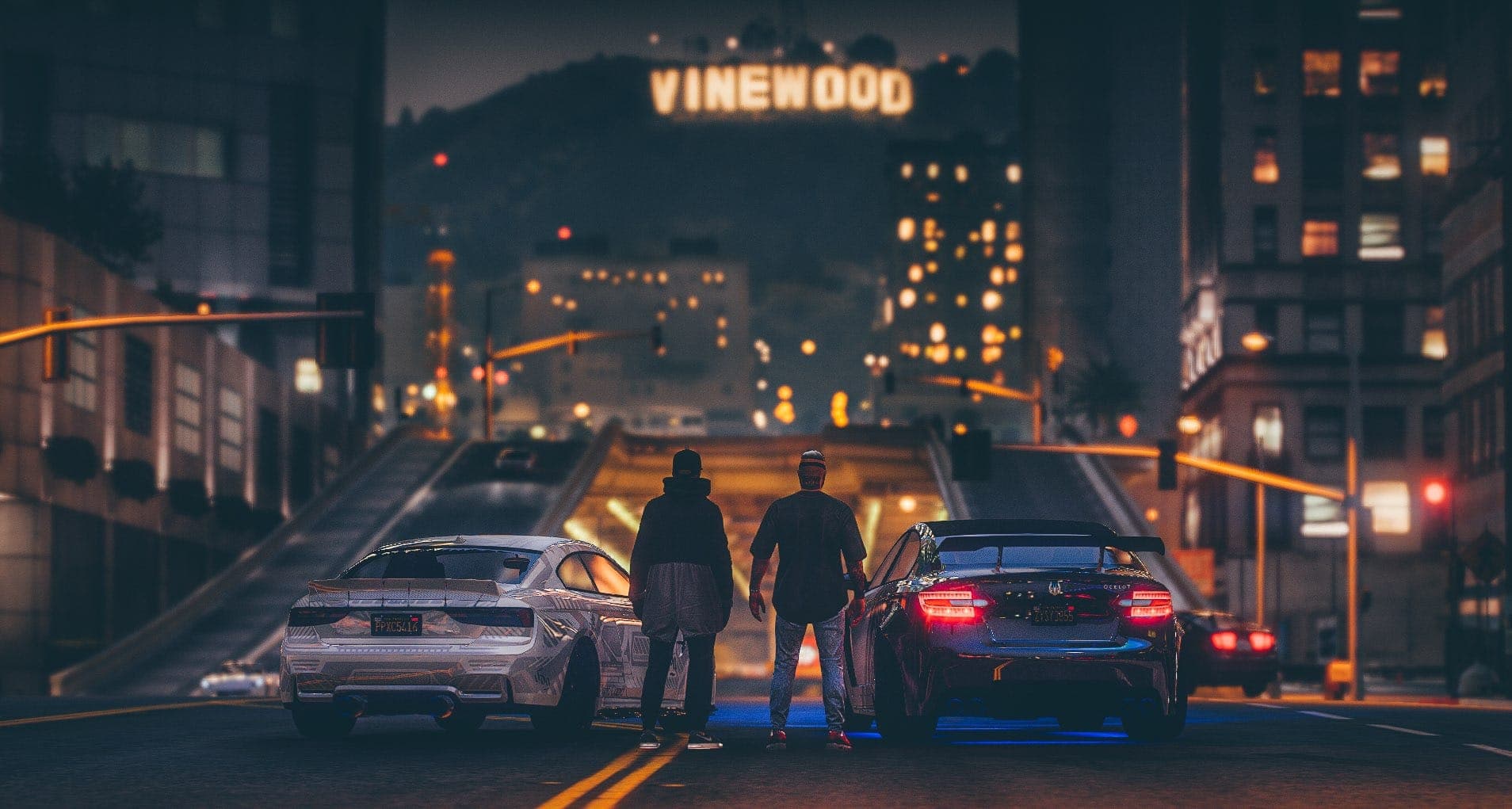 FiveM City Night Scene